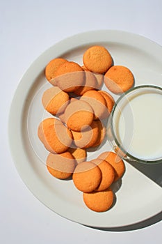 Vanilla Cookies and a Glass of Milk