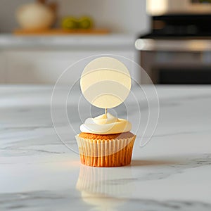 Vanilla Cupcake Topped for Customization