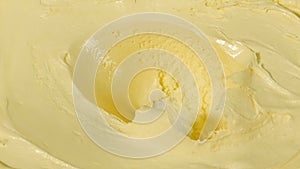 Vanilla Gelato Luxury Ice Cream Is Scooped