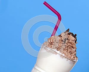 Vanilla Milkshake with Chocolate cream
