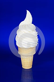 Vanilla Soft Serve or Frozen Yogurt in Cone