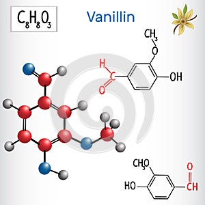 Vanillin . Aldehydes in nature.