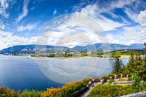 Vanouver Skyline at Prospect Point in Stanley Park, Canada