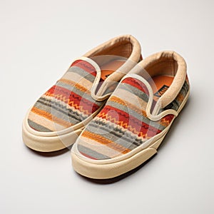 Vans Slip Ons: Southwest Pattern Slippers With Hemp Stripes photo