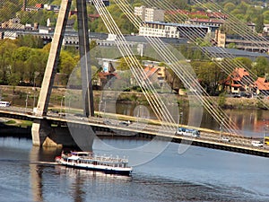 Vansu Bridge in Riga photo