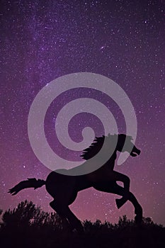 Vantage Horses Wild Monument and stars photo
