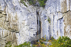 Vanturatoarea Waterfall in the Cerna Mountains - one of the most beautiful places in Romania. photo