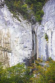 Vanturatoarea Waterfall in the Cerna Mountains - one of the most beautiful places in Romania.