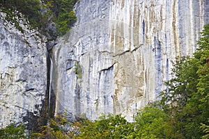 Vanturatoarea Waterfall in the Cerna Mountains - one of the most beautiful places in Romania. photo