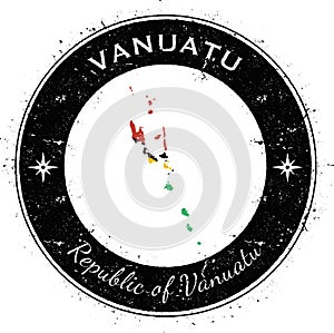 Vanuatu circular patriotic badge.