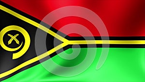 Vanuatu Flag. Background Seamless Looping Animation. 4K High Definition Video.