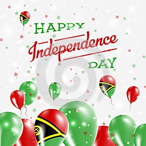 Vanuatu Independence Day Patriotic Design.