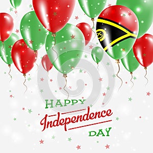 Vanuatu Vector Patriotic Poster. Independence Day.