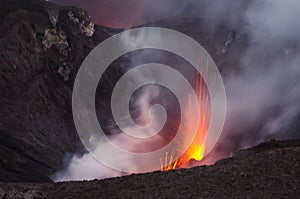 Vanuatu volcano explosion