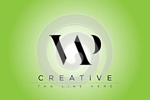 VAP abstract letter logo design