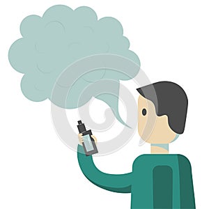 Vaping e-cigarette