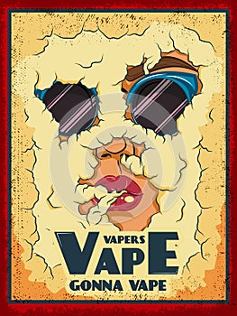 Vape Colored Poster