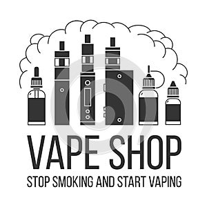 Vape icons set