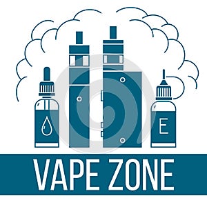 Vape icons set