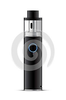 Vape mod design concept on a plain background