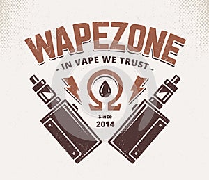 Vape Shop Emblem