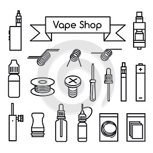 Vape Shop icons