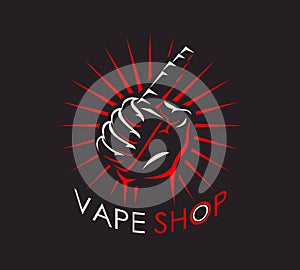 Vape shop logotype