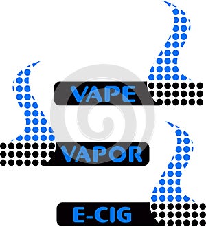 Vape, vapor bar logo