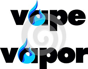 Vape, vapor bar logo photo