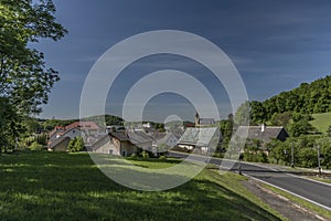 Vapenna village in Rychlebske mountains