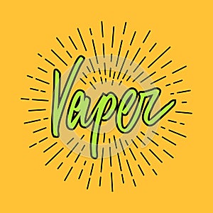 Vaper Lettering