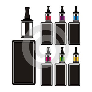 Vaping device - colorful liquid