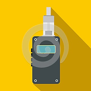 Vaping device icon, flat style