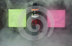 Vaping with smoke and steam