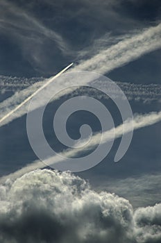 Vapor trails photo