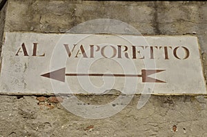 Vaporeto Sign