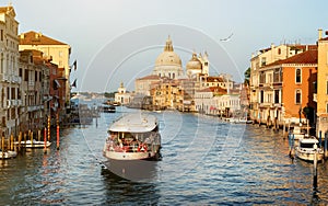 Vaporetto at Grand Canal photo