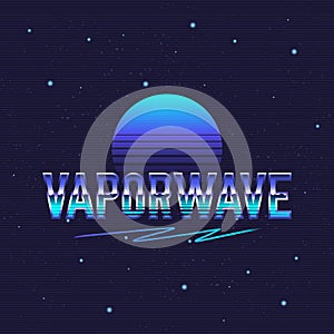 Vaporwave logo.