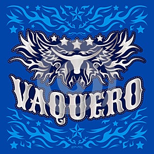 Vaquero - spanish translation: Cowboy, Rodeo cowboy poster