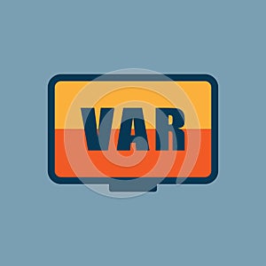 VAR icon symbol, vector illustration