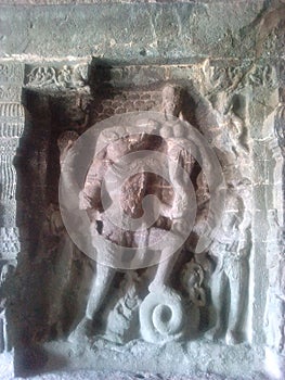 Varah Avtar Sculputure at Ajanta caves