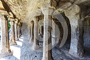 Varaha Cave Temple is a rock-cut cave temple located at Mamallapuram, India, Asia