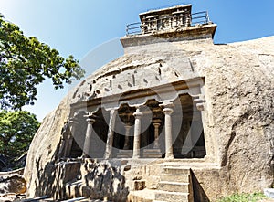 Varaha Cave Temple is a rock-cut cave temple located at Mamallapuram, India, Asia