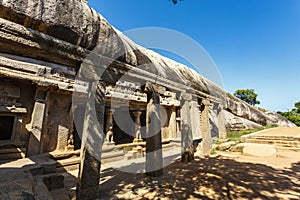 Varaha Cave Temple is a rock-cut cave temple located at Mamallapuram, India, Asia