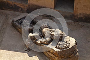 Varaha sculpture at Kalinjar Fort, Uttar Pradesh