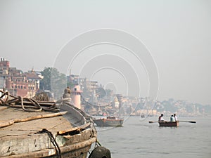 Varanasi - boating on Ganges photo