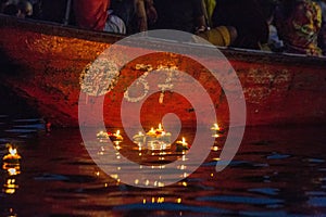 Varanasi burning candles