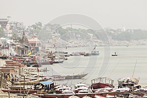 Varanasi, India. City with burning ritual on sacred river Ganges