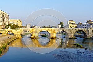 Vardar River and the Stone Bridge, Skopje