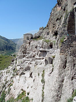 Vardzia cave city and church in Georgia
